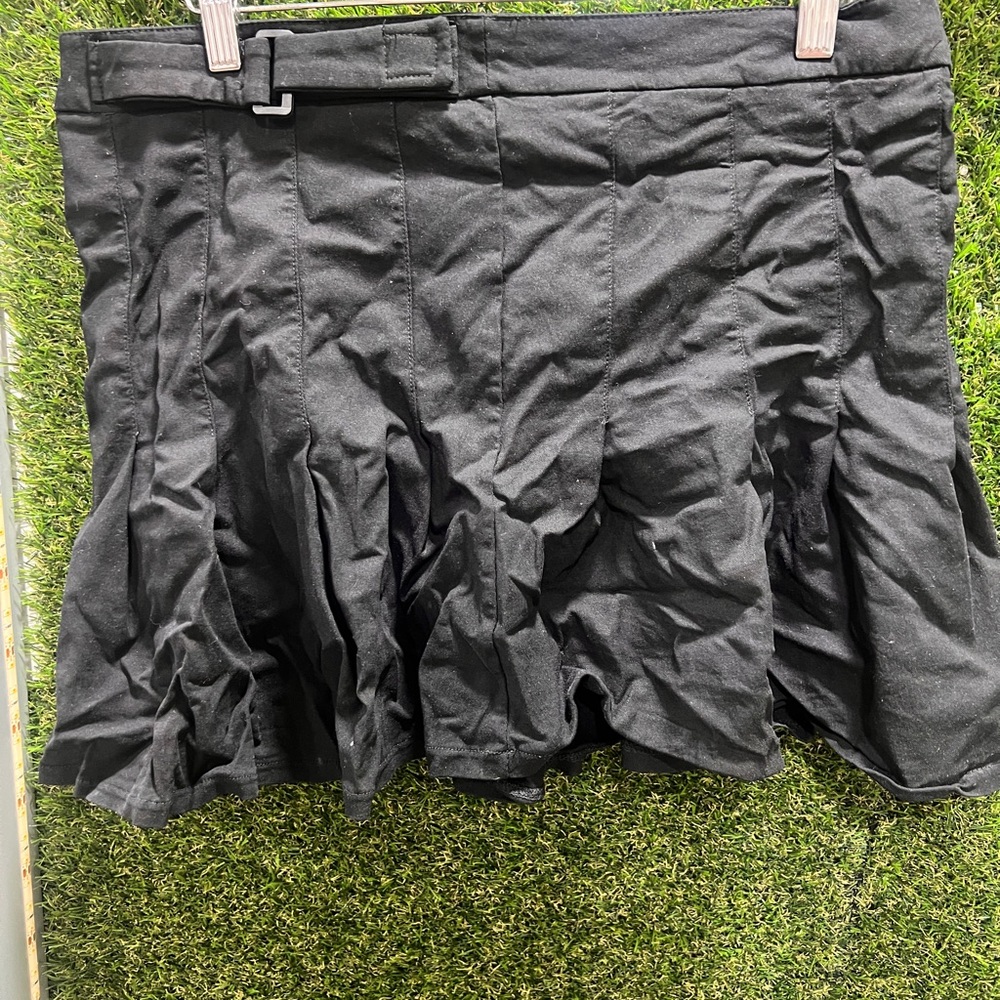 POSTER GIRL Black Mini Skirt Ruched Athletic